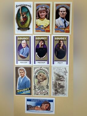 10 Card Lot Goodwin Champions Allen Ginter George Bush Charlton Heston NM-MT